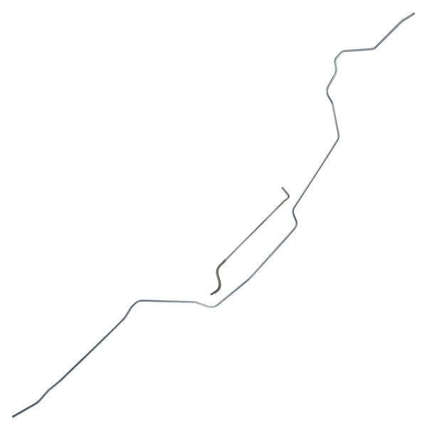 1962-64 Chevrolet Chevy II/Nova/SS Factory V8 (PS Routing) Oversized 3/8" Main Fuel Line, 2pc, OE Steel