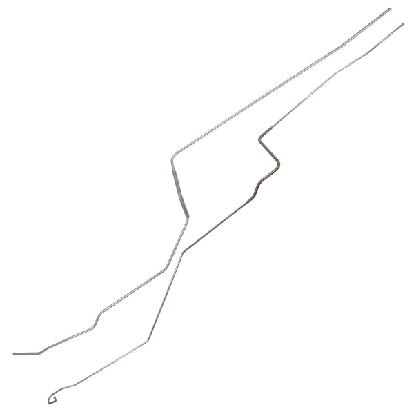 1975-79 Chevrolet Nova SS (PS Routing) 1/4" Fuel Return Lines 2pc, OE Steel