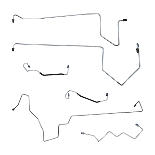 2001-02 Chrysler/Dodge Sebring/Stratus Two-Door Four-Wheel Disc w/ABS Front Brake Line Kit 6pc, OE Steel