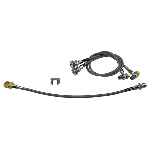 1979-87 Chevrolet GMC C10 C20  Blazer Suburban 2wd 1/2-3/4 ton Stainless Braided Brake Hose Kit 3pc