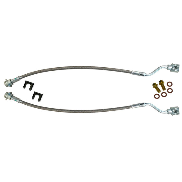 1999-07 Chevy / GMC Truck 2wd 4wd 1/2 3/4 & 1 Ton Rear SS Hose Kit For Rear Disc 22"