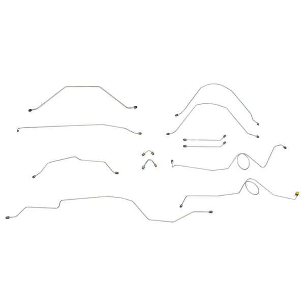 1965 Chevrolet GMC Truck 2wd Power Disc Conversion Brake Line Kit 12pc, 1/2 ton, Shortbed, OE Steel