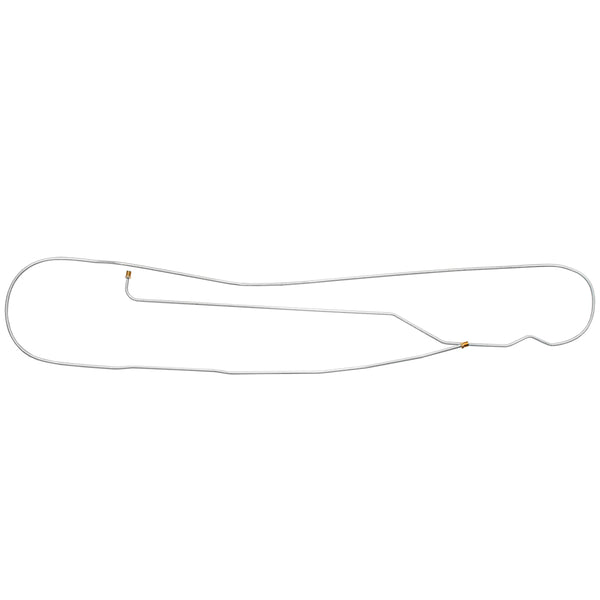 1967-70 Chevrolet GMC Truck 4wd 1/2 & 3/4 Ton Long Bed Leaf Rear Front To Rear Brake Line 1pc, OE Steel