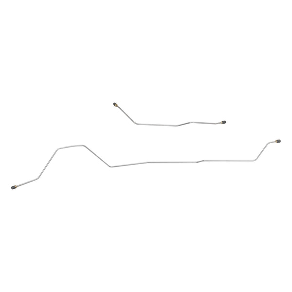 1967-70 Chevrolet GMC Truck 4wd 1/2 Ton Rear Axle Brake Lines 2pc, OE Steel