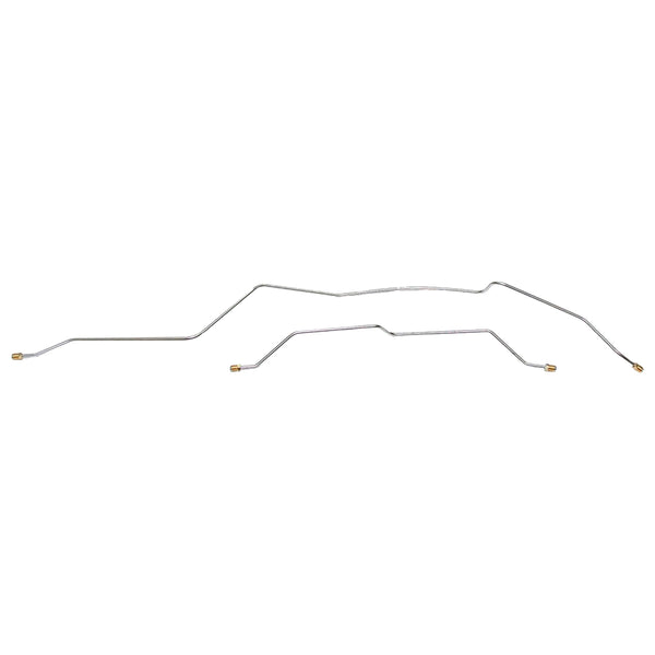 1967-70 Chevrolet/GMC Truck 4WD 3/4-Ton w/Leaf Rear Axle Brake Lines 2pc, OE Steel