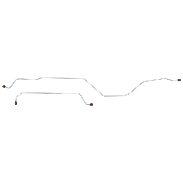 1967-70 Chevrolet/GMC Truck 2WD 3/4-Ton w/Coil Rear 1/4" Rear Axle Brake Lines 2pc, OE Steel