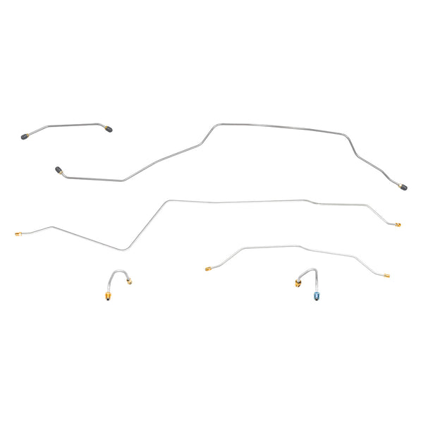 1968-69 Chevrolet Suburban 2wd Complete Manual Drum Brake Line Kit 9pc, 1/2 ton, OE Steel