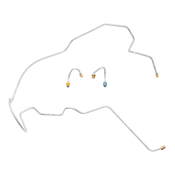 1970 Chevrolet Suburban 2wd Complete Power Drum Brake Line Kit 9pc, 3/4 ton, OE Steel