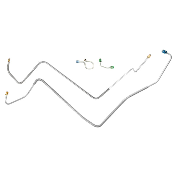 1971-72 Chevrolet/GMC Truck 4WD 1/2-Ton Master to Valve Lines 4pc, OE Steel