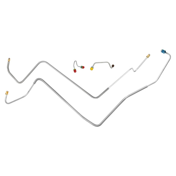 1971-72 Chevrolet/GMC Truck 4WD 3/4-Ton Master to Valve Lines 4pc, OE Steel