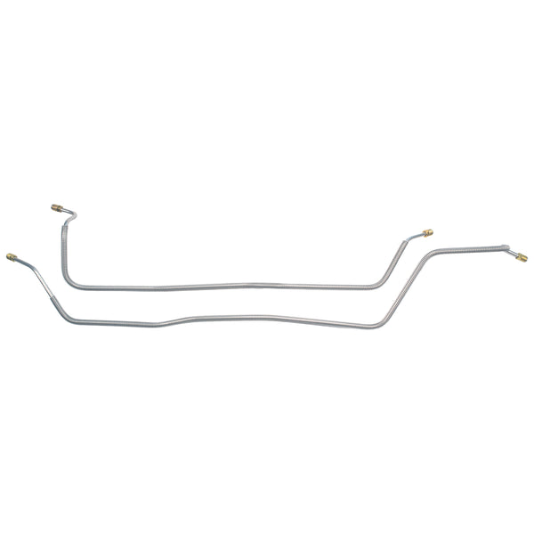 1972 Chevrolet/GMC Truck 2WD 3/4-Ton 1/4" Leaf Rear Axle Brake Lines 2pc, OE Steel