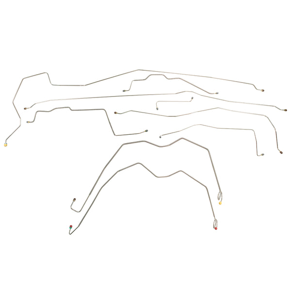 1973-80 Chevrolet/GMC Truck 2WD 1-Ton Dually Four-Door Power Disc w/Hydro-Boost Brake Line Kit, OE Steel