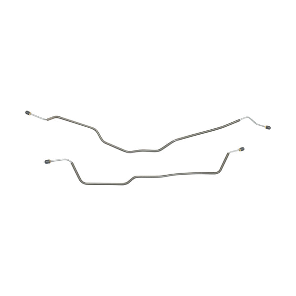 1973-80 Chevrolet GMC Truck 2WD 3/4-Ton w/Six-Lug Standard  Rear 3/16" Rear Axle Brake Lines 2pc, OE Steel