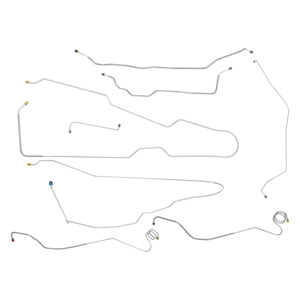1981-87 Chevrolet GMC Truck 2wd,1/2 ton, Short Bed, Manual Disc Full Brake Line Kit, 8pc, OE Steel