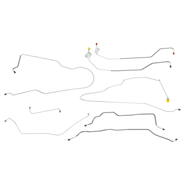 1981-87 Chevrolet Blazer GMC Jimmy 2wd Power Disc Brake Line Kit 8pc, OE Steel