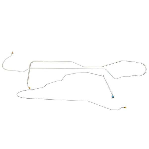 1981-87 Chevrolet/GMC Truck 2WD 3/4-Ton Std. Cab Longbed 1/4" F to R Brake Lines 2pc, OE Steel