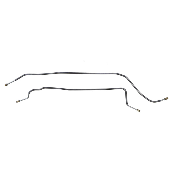 1981-87 Chevrolet GMC Truck 4WD 1/2-Ton Standard Six-Lug Rear Axle Brake Lines 2pc, OE Steel