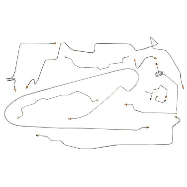 1988 Chevrolet/GMC Truck 4WD 3/4-Ton Ext. Cab Longbed Power Disc Complete Brake Line Kit 11pc, OE Steel