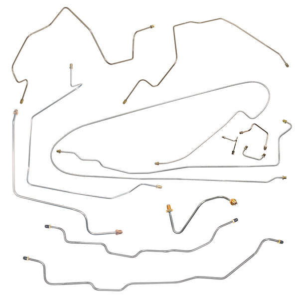 1989 Chevrolet/GMC Truck 4wd 3/4 Ton Extended Cab Longbed Power Disc Brake Line Kit 11pc, OE Steel