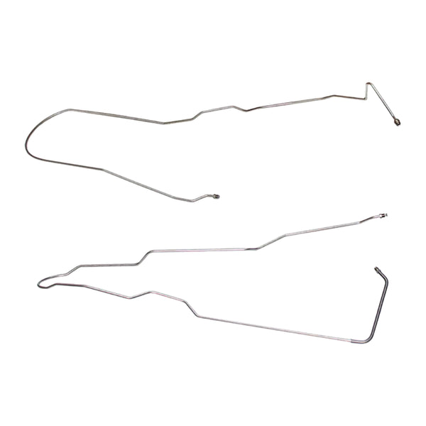 1988-1989 Chevrolet/GMC Truck 2WD 1/2-Ton Ext Cab Shortbed 1/4" F to R Brake Lines 2pc, OE Steel