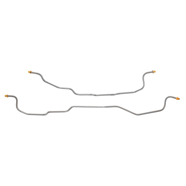 1988-94 Chevrolet GMC Truck 1/2-Ton 4WD 3/16" Rear Axle Brake Lines 2pc, OE Steel