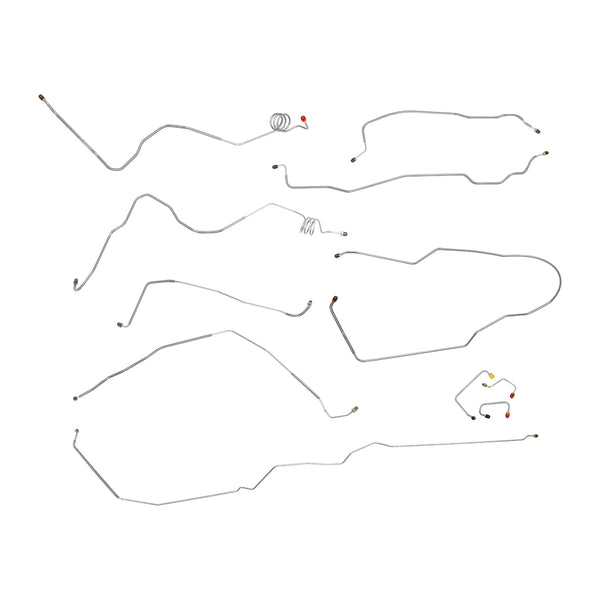 1990-91 Chevrolet/GMC Blazer/Jimmy 2WD Power Disc Brake Line Kit 11pc, OE Steel