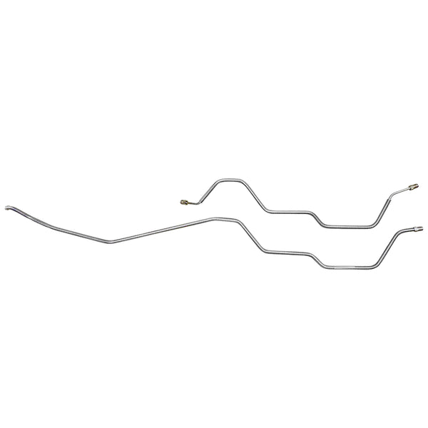 1994-05 Chevrolet GMC S10 Sonoma 2WD (Only) 3/16" Rear Axle Drum Brake Lines 2pc, OE Steel