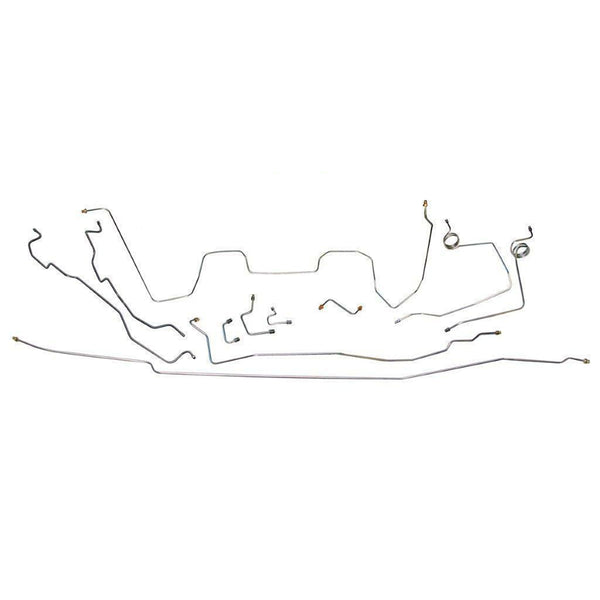 1992-94 Chevrolet/GMC Suburban 2WD 3/4-Ton Power Disc Brake Line Kit 12pc, OE Steel