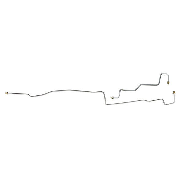 1999-07 Chevrolet/GMC 1500 Non-HD 2/4WD Rear Disc w/Tee on Axle 3/16" Rear Axle Brake Lines 2pc, OE Steel