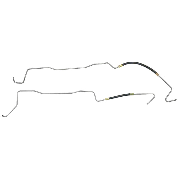 1973-80 Chevrolet GMC Suburban 4x4 3/8" Main Fuel Lines 2pc, OE Steel