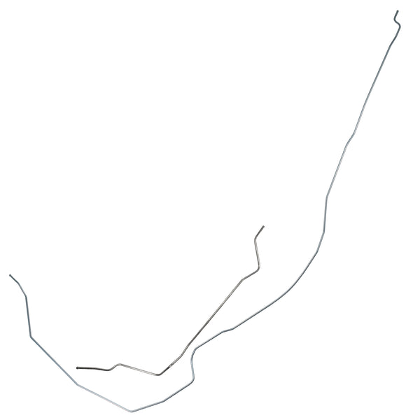 1981-87 Chevrolet GMC Truck 2WD or 4WD Standard Cab FI w/Rubber Hose Dual-Tank 1/4" Fuel Vapor Lines 2pc, OE Steel