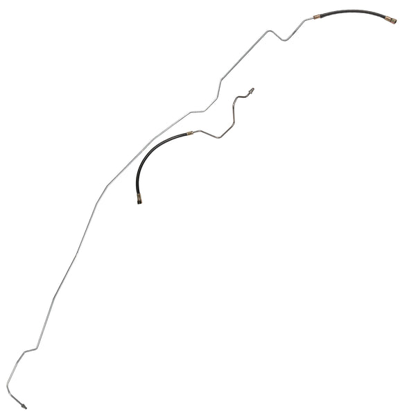 1987-89 Chevrolet/GMC Blazer/Jimmy 4WD V8 FI 5/16" Fuel Return Lines (w/Two Rubber Connections) 2pc, OE Steel