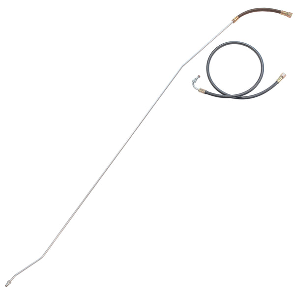 1989 Chevrolet/GMC Truck 4WD 1/2, 3/4-Ton Std. Cab Longbed V8 FI 5/16" Fuel Return Lines w/Rubber Hose 2pc, OE Steel