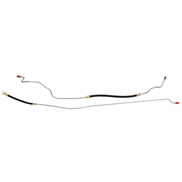 1990-94 Chevrolet GMC Truck 4WD 1500 2500 Small Block V8 FI (w/Rubber Hose) Std. Cab Long Bed 5/16" Fuel Return Lines 2pc, OE Steel