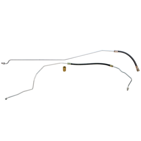 1990-94 Chevrolet GMC Truck 4WD 1/2, 3/4-Ton Big Block V8 FI (w/Rubber Hose) Std. Cab Shortbed 5/16" Fuel Return Lines 2pc, OE Steel