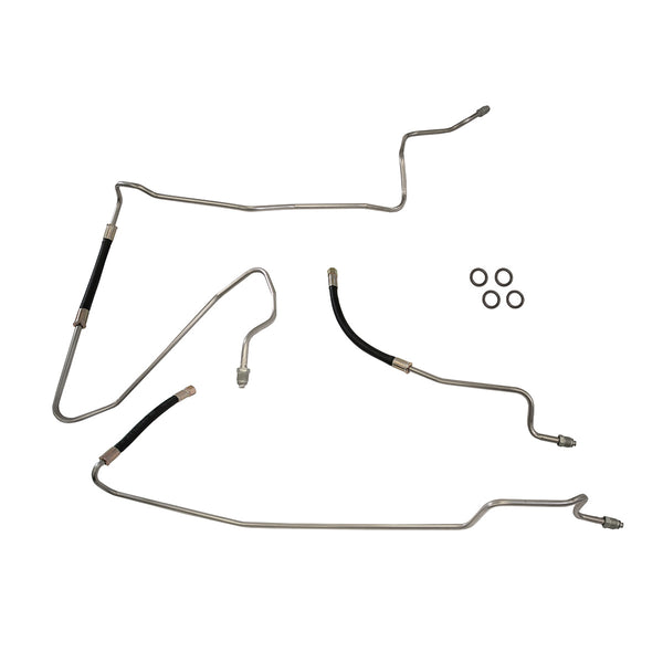 1989-93 Chevrolet/GMC S10/S15 2WD 4.3L V6 FI Std. Cab Longbed 3/8" Main Fuel Lines 3pc, OE Steel