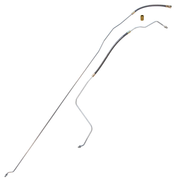 1995-96 Chevrolet GMC Truck 4WD 1/2-Ton V6 (Non-Vortec) FI Ext. Cab Longbed 5/16" Fuel Return Lines 2pc, OE Steel