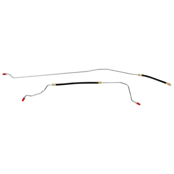 1995-96 Chevrolet/GMC Truck 4WD 1/2-Ton Small Block V8 (Vortec) FI Std. Cab Longbed 5/16" Fuel Return Lines 2pc, OE Steel