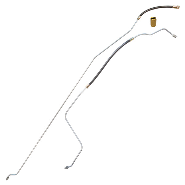 1995-96 Chevrolet GMC Truck 4WD 1/2-Ton V6 (Non-Vortec) FI Ext. Cab Shortbed 5/16" Fuel Return Lines 2pc, OE Steel