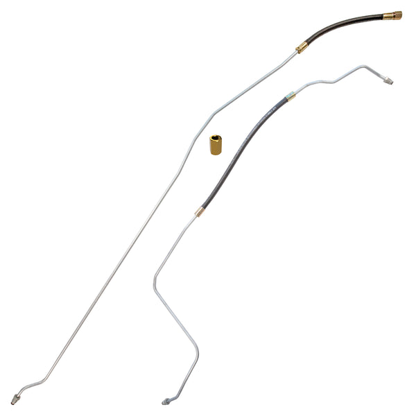 1995-96 Chevrolet GMC Truck 4WD 1/2-Ton V6 (Non-Vortec) FI Std. Cab Longbed 5/16" Fuel Return Lines 2pc, OE Steel