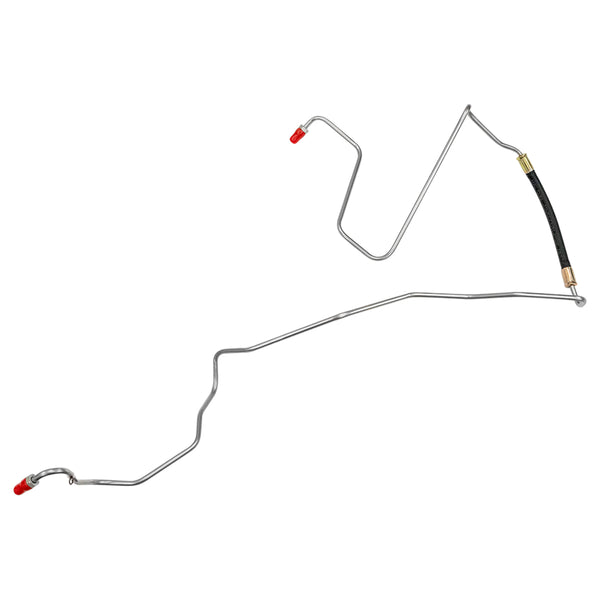 1994-96 Chevrolet GMC S10 Sonoma 2WD 4.3L 6CYL Std Cab Long Bed 5/16" Fuel Return Line 2pc, OE Steel