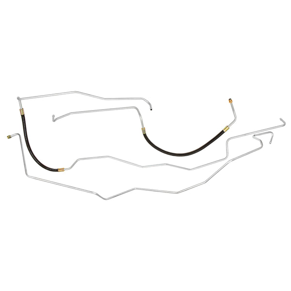1998-2000 Chevrolet GMC Truck 4WD Big Block 4L80E (w/Aux Cooler) 3/8" Trans Cooler Lines 3pc, OE Steel