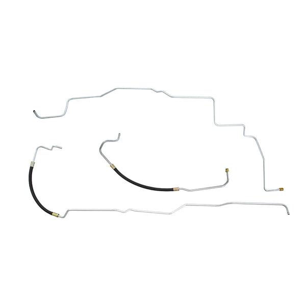 1997-98 Chevrolet GMC Truck 2500 3500 2WD 4L80E With Aux Cooler 3/8" Trans Cooler Lines 3pc, OE Steel