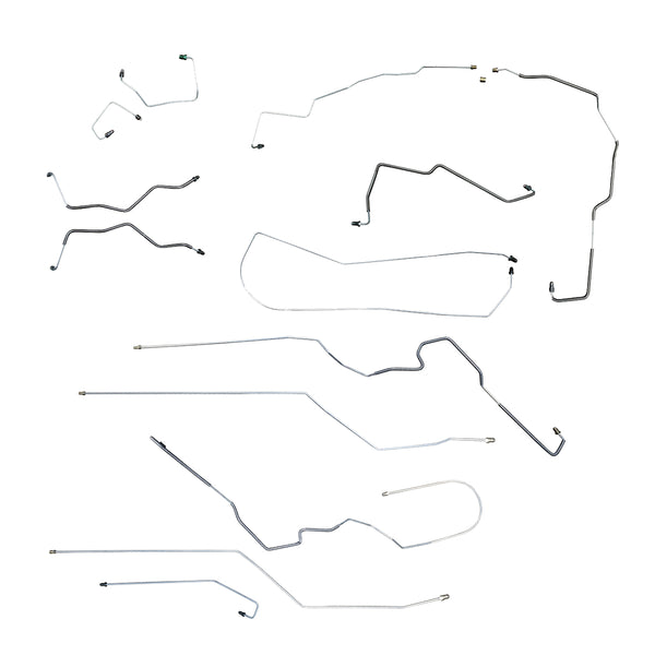 2000-05 Chevrolet Pontiac Cavalier Sunfire With ABS & TC Complete Brake Line Kit 13pc, OE Steel