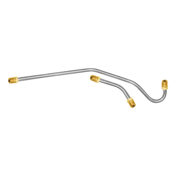 1964-65 Chevrolet Corvette 327CID-300/365HP (Opt. Engine w/Filter Assembly) 5/16" Pump to Carb Lines 2pc, OE Steel