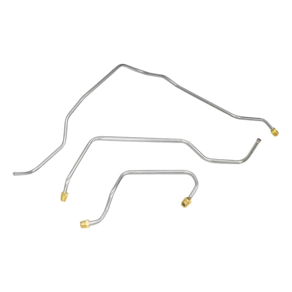 1982 Chevrolet Corvette 350CID-200HP Cross-Fire Injection (Std. Engine) Pump to Carb Lines 3pc, OE Steel