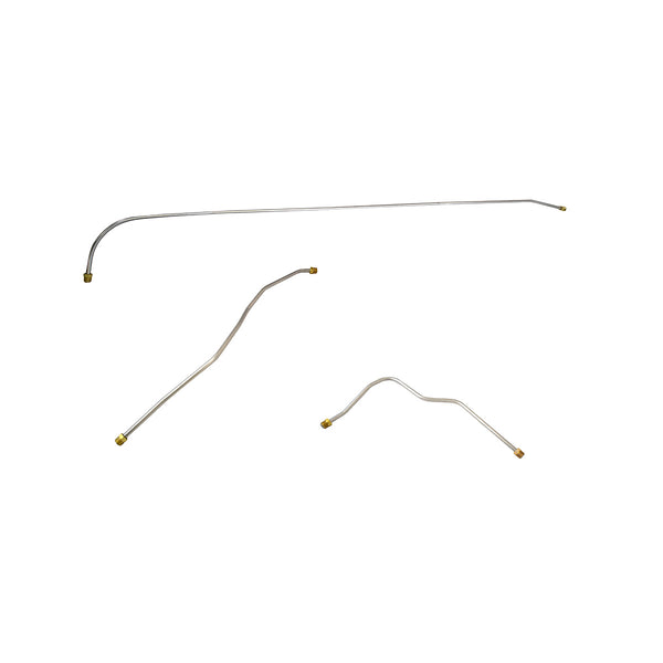 1957 Chevrolet Corvette 3/8" Main Fuel Lines 3pc, OE Steel