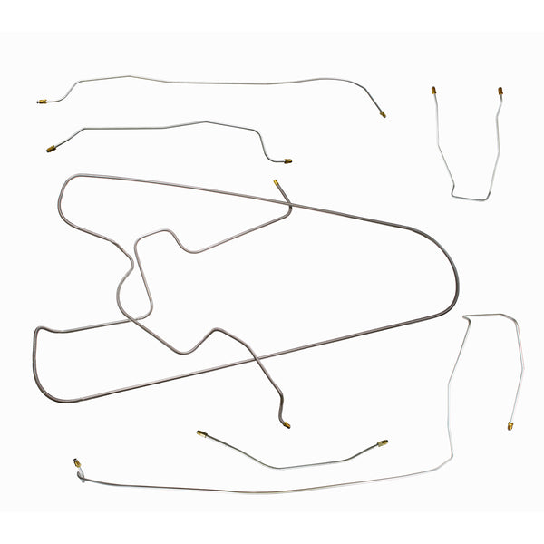 1960 Chrysler 300F/New Yorker/Saratoga Power Drum Brake Line Kit 6pc, OE Steel