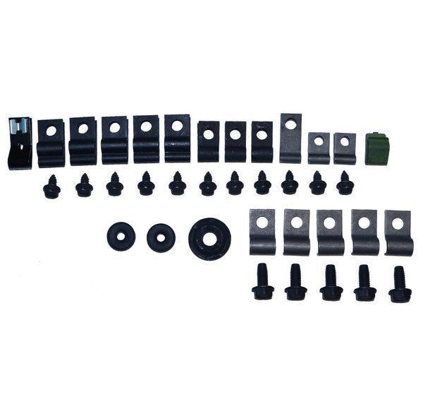 1970 Ford Mustang 8cyl, Hardtop Vapor Line Clip Kit 37pc
