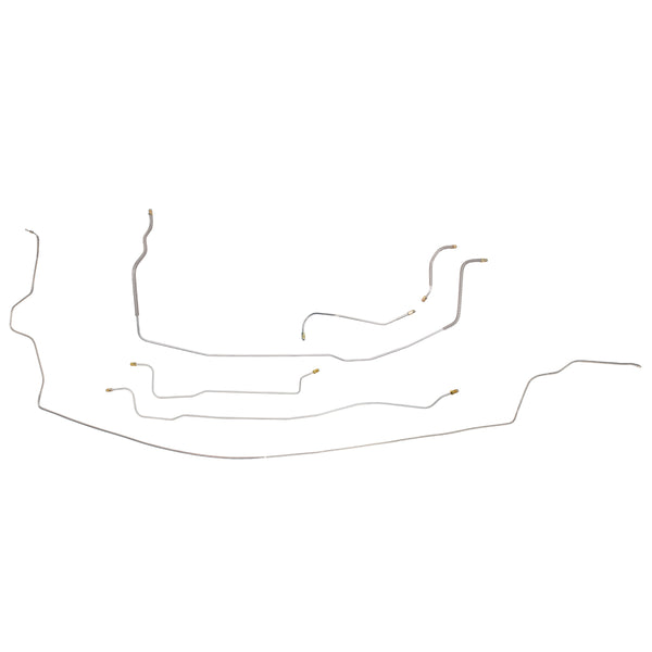 1964 Dodge Polara/330 B-Body Manual Drum Brake Line Kit 6pc, OE Steel